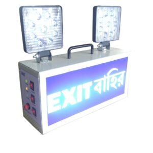 SEO-friendly alt text for BPS Emergency light EXIT - 2L: 'BPS Emergency Light EXIT - 2L: Illuminated LED Exit Sign for Enhanced Safety and Evacuation Guidance.